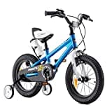 RoyalBaby Kinderfahrrad Mädchen Junge Freestyle BMX Fahrrad Kids Kinderfahrrad 14 Zoll Blau