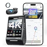 VIOFO A229 Pro 4K + 2K Dual STARVIS 2, HDR Vorne hinten Dashcam Auto, Sprachsteurung & 5GHz Wi-Fi Wlan Autokamera, Ultrapräzises GPS mit CPL Filter, Super Nachtsicht 2.0, Sprachausgabe, bis 512 GB Max