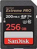 SanDisk Extreme PRO SDXC UHS-I Speicherkarte 256 GB (V30, Übertragungsgeschwindigkeit 200 MB/s, U3, 4K UHD Videos, SanDisk QuickFlow-Technologie, temperaturbeständig)