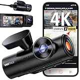 VANTRUE N4 Pro 3 HDR 4K+ 1080P+ 1080P STARVIS 2 Dashcam Auto, 5G WiFi PlatePix™ Dash Cam GPS 360° Puffer Parküberwachung Auto Kamera, IR Nachtsicht, Sprachbefehl, Privatsphäremodi, 2.45” 512GB Max