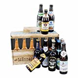 Bavariashop Bier-Geschenk "Männer-Handtasche" • 12 verschiedene bayrische Biersorten in der Bierbox als Probierset • Bier-Tasting-Set für Männer