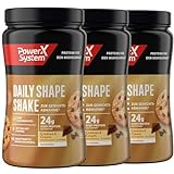 Daily Shape Shake zum Abnehmen Cookies & Cream, 3x360g = 36 Portionen, Mahlzeitersatz, Glutenfrei, 51% Eiweiß