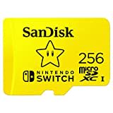 SanDisk microSDXC UHS-I Speicherkarte für Nintendo Switch 256 GB (U3, Class 10, 100 MB/s Übertragung, mehr Platz für Spiele)