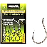 PRO FILSTAR 10 Stück Angelhaken Set ohne Widerhaken N10 - Method Feeder - Karpfenangeln Haken - Karpfen Angeln Zubehör - Pop Up Boilies Karpfenhaken - Carp Fishing Hooks - Karpfen Rigs – Angelzubehör