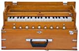 Harmonium BINA 23B, USA, professionell, faltbar, Safri, 3 1/2 Octaves, 9 Stops, Naturfarbe, Koppler, Doppelblatt, Nylontasche, indisches Musikinstrument, Kirtan (PDI-BIE)