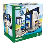 BRIO 63381300 Bahn 33813 - Polizeistation mit Einsatzfahrzeug