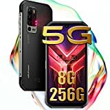 Ulefone Armor 11 5G Handys - Octa-Core Outdoor Smartphone ohne Vertrag Android 10 MediaTek Abmessung 800 Chipsatz 8GB & 256GB 48MP Hauptkamera 20MP IR-Nachtsichtkamera 6,1-Zoll-Bildschirm