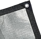 BeGrit Auto Sonnensegel 99% UV Schutz Schattennetz Auto Hund Mit Ösen 2M X 3M Segel Sonnenschutz Alu Reflexion Shade Cloth Autoschutz Schutzfolie Alufolie Für Balkon Gewächshaus Garten Patio Pflanze