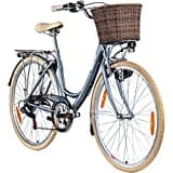 Galano 28 Zoll Valencia 6 Gang Citybike Stadt Fahrrad Damenrad Damenfahrrad, Rahmengrösse:16 Zoll, Farbe:Silber