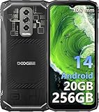 DOOGEE Blade 10 Ultra Outdoor Handy Ohne Vertrag Android 14, 20 GB + 256 GB Outdoor Smartphone, 10,7 mm ultradünn, transparente Rückseite, 5150 mAh, 6,56 Zoll HD+ 90 Hz, 50 MP, IP68/69K/NFC/GPS