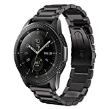 SUNDAREE Kompatibel mit Armband Samsung Galaxy Watch 42MM SM-R810/S2 Classic/Garmin Venu Vívomove Trend/AMAZFIT GTS 4 MINI/Huawei Watch GT 3,20MM Schwarz Ersatz Metallarmband Edelstahl Uhrenarmband