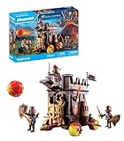 PLAYMOBIL Novelmore 71643 Angriffswagen mit Feuerkanone, mit drei Rittern der Burnham Raiders, inklusive vielfältigen Accessoires für spannende Gefechte, actionreiches Spielzeug für Kinder ab 4 Jahren