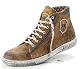 Maddox Herren Trachten Schuhe Hohe Sneaker Marinus - Wood Nappato Gr. 45