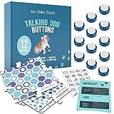 Dog and Cat Communication Training Buttons | MyDogTalks (12 Buttons & 3 mats)