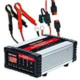 Dino KRAFTPAKET 25a/12a/6a/2a-12V/24V regelbares intelligentes und automatisches Batterieladegerät | Für Blei-Säure, GEL, EFB, CAL, AGM-Batterie | KFZ-Ladegerät für alle gängigen Batterien