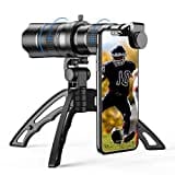 Apexel Zoomobjektiv HD 20-40X mit Stativ, Teleobjektiv, für Handy, für iPhone, Samsung und andere Smartphones, gut für Jagd, Camping, Sport