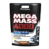 Weider Mega Mass 4000 Schokoladengeschmack (4000 g). 69% Hydrate Angereichert mit Vitaminen und Mineralien. Mit weniger Zucker. Halal