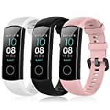 YASPARK Kompatibel mit Honor Band 5 Fitness Armband, Sport Silikon Uhrenarmband Replacement Wechselarmband Ersatzarmband für Huawei Honor Band 5/Band 4 Smartwatch