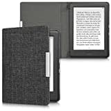 kwmobile Hülle kompatibel mit Kobo Glo HD/Touch 2.0 - Stoff eReader Schutzhülle Cover Case - Dunkelgrau