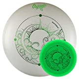 eurodisc 175g Nightglow Organic Ultimate Frisbee Disc Moon Mond nachleuchtend phosphoreszierend leuchtet im Dunkeln (GRÜN)