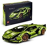 LEGO Technic Lamborghini Sián FKP 37 Rennauto, Modellbausatz für Erwachsene, Geschenkidee zum Geburtstag für Männer oder Frauen, Sammlerstück zum Austellen als Home- oder Büro-Deko, Modellauto 42115