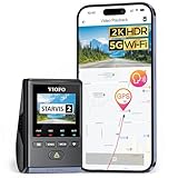 VIOFO Dashcam A119 Mini 2, Front 2,7K 5GHz Wi-Fi, 2K 60fps/HDR 30fps Sprachsteuerung, STARVIS 2 Verbesserte Nachtsicht, 1,5" LCD Versteckte Dash Cam Auto, GPS Autokamera, 24h Parkmodus, Sprachausgabe