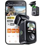 VANTRUE E360 5.2K Panorama Dashcam Auto Vorne Innen, Dual STARVIS 2 HDR 360° Dash Cam, 1.54″ Touchscreen Dasch-Cam mit WiFi App, GPS, Parkmodus, max. 512GB, Erweiterbar (Heckkamera/Tragehalterung/LTE)