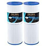 POOLPURE Whirlpool Filter Ersatz für Pleatco PRB25-IN, Unicel C-4326, Guardian 413-106, Filbur FC-2375, Pentair R173429, 3005845, 17-2327, 100586, 33521, 25392 Drop in Spa Filter, 2 Stück