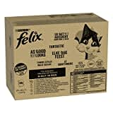 Felix So gut wie es aussieht Katzenfutter nass in Gelee, Fisch Sorten-Mix, 120er Pack (120 x 85g)