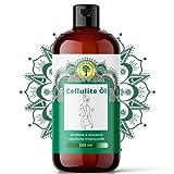 GRÜNE VALERIE® Ayurvedisches Cellulite Öl - Massageöl 250ml - effektives Körperöl für straffe Haut - Ayurveda Hautöl, bei Dehnungsstreifen & Orangenhaut - Qualitäts Öl aus Italien