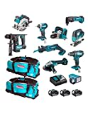 MAKITA Kit MPK1810233A (DDF482 + DTD154 + DHR171 + DGA504 + DTM50 + DSS610 + DJV182 + DJR185 + DKP180 + DML186 + 3 x 3,0 Ah + DC18RC + 2 x LXT600)