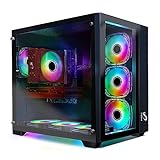 STGsivir Gaming Desktop -RTX 3060 Ti 8 GB, Core I7-11700KF bis zu 5,0 G, 32 GB DDR4, 2 TB SSD, WiFi 600 M, BT 5.0, RGB-Lüfter x 6, W11H64 - Gaming-PC für Gamer und Streaming