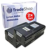 2x Li-Ion Akku 80V 4000mAh für Stiga 80V Rasenmäher/Greenworks 80V Elektro-Werkzeuge (Rasenmäher, Heckenschere, Kettensäge,...) - ersetzt G80B4