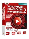 Video und Audio Downloader PRO 2 für YouTube, ARD, ZDF Mediatheken Filme und Musik direkt als MP3 oder MP4 speichern - Lebenslange Laufzeit für Windows 11, 10, 8.1, 7