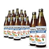 TJURE Kraftbrühe Consommé Geflügel 320ml 10 + 2 Aktion - Flüssignahrung für Hunde und Katzen - Optimaler Energieliferant und Beste Flüssigkeitszufuhr