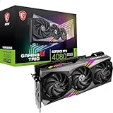 MSI GeForce RTX 4080 SUPER 16G GAMING X TRIO — 16 GB GDDR6X, 2610 MHz, PCI Express Gen 4, 256-Bit, 3 x DP v 1.4a, HDMI 2.1a (unterstützt 4K- und 8K-HDR), Schwarz