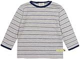 loud + proud Unisex Kinder Ringel, GOTS Zertifiziert Shirt, Silver, 62-68 EU