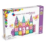 Magna-Tiles Castle DLX 48-teiliges Magnetbauset - Die Original Magnetbaumarke