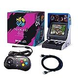 UNICOMVSX SNK NEOGEO Mini Arcade International Edition und Schwarzes Controller-Set [im Lieferumfang Enthaltenes HDMI-Kabel], Vorinstalliert mit 40 Offiziell Lizenzierten SNK Neo Geo-Spielen