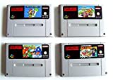 SNES - Super Mario Spiele Set: Mario Kart + Mario World + Mario Allstars + Yoshis Island