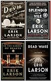 Erik Larson Bestselling 4 Books Set - The Devil in the White City, The Splendid and the Vile, In the Garden of Beasts, Dead Wake