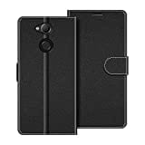 COODIO Handyhülle für Sony Xperia XA2 Ultra Handy Hülle, Sony Xperia XA2 Ultra Hülle Leder Handytasche für Sony Xperia XA2 Ultra Klapphülle Tasche, Schwarz