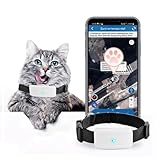 Zeerkeer GPS Tracker für Hunde,Katze Mini GPS Haustiere Ortung Ohne ABO Echtzeit Tracking Anti Verlust Alarm Haustier Tracker Historische Route GPS Halsbänder Wasserdicht mit kostenloser APP, 50g