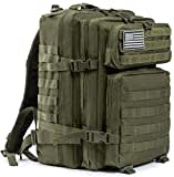 QT&QY 45L Militärischer taktischer Rucksack Bundeswehr Rucksäcke für Männer Molle Armee Angriff Tagesrucksack 3 Tage Bug Out Go Tasche Trekking Wanderrucksack