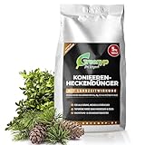 Greenyp Universal Heckendünger I 10kg für 300m² I für alle Bäume, Sträucher & Hecken I Koniferen Langzeitdünger mit Eisen + Magnesium und 3 Monate Düngekraft I Schnelles Wachstum Neuanpflanzungen