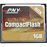 PNY P-CFB1G-RF3 80X High-Speed Compactflash®-Karte