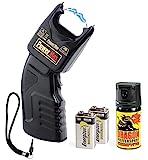 Security-Discount - PTB Elektroschocker 500.000 Volt inkl. Batterien und Dragon Pfefferspray