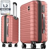 Travely Premium Handgepäck Koffer 55x40x20cm - passend für Ryanair, Lufthansa, Eurowings und co. I 36L Trolley Handgepäck mit sanften Rollen und praktischem TSA Schloss, Reisekoffer