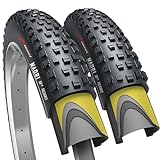 Fincci Mtb reifen 29 zoll - Paar Fahrradreifen Anti-Punktur 29 x 2.25 Zoll 57-622, Gravel Fahrrad Mantel 29 mit pannenschutz 1 mm für Rennrad, Mountainbike,E Bike, Hybrid Fahrrad - FaltReifen 2er Pack