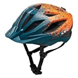 KED Unisex Jugend Street Jr. Pro Fahrradhelm, arcadia green orange matt, M (53-58cm) EU